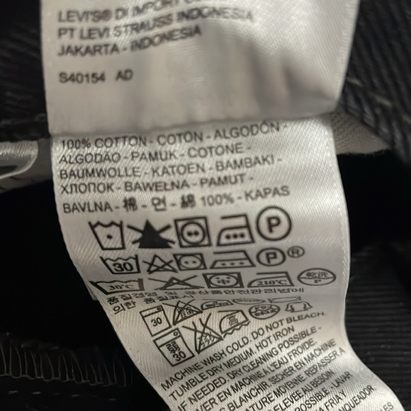 Levi Levi's 550 Black Tapered Leg Jeans Men's Size 38 x 32 Cotton - Picture 11 of 12